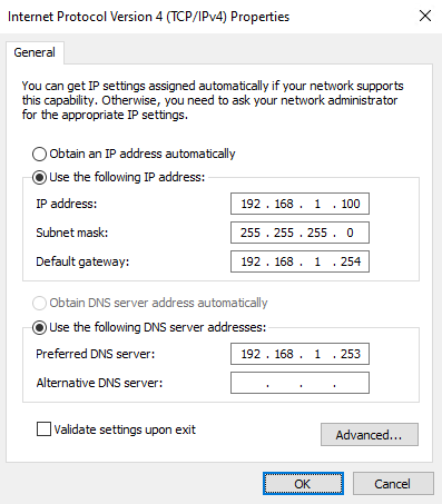 Setting Pi-Hole to be the Windows DNS server