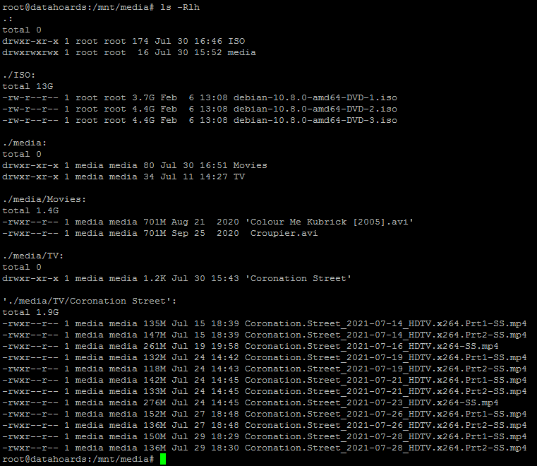 Files copied to BTRFS