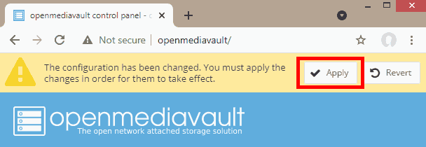 Applying changes made to OMV